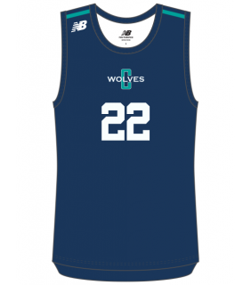 Male Volleyball Muscle Tee Navy - NB DRY