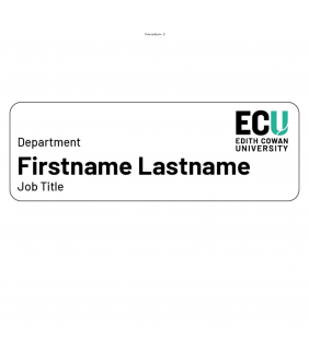 ECU Staff Badge Magnet Clip