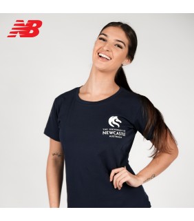UON New Balance Ladies T-Shirt Navy Small Print Logo