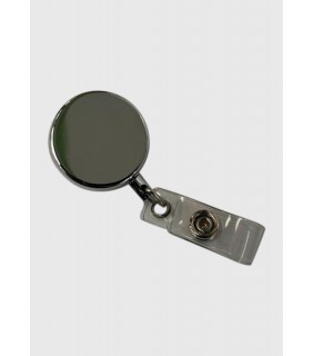 Retractable ID tag holder - Silver