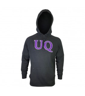 UQ Mens Pullover Hoodie - Dark Grey