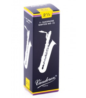 Vandoren Baritone Sax Reeds Grade 2.5 5pk