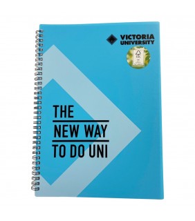 Victoria University VU A4 Notebook Blue 200pg
