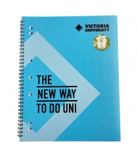 Victoria University VU A4 Notebook Blue 140pg