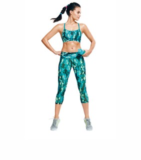 Champion Absolute Capri Tights in Humid Green