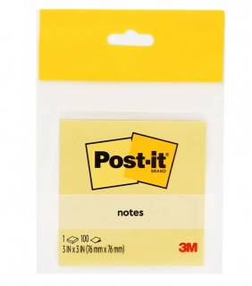 Post-It NOTES 76X76MM YELLOW