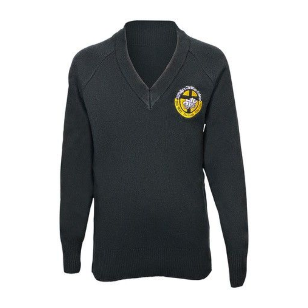 Jumper P/C Black - St Philip's Christian College Uniform Shop