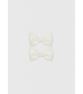 Pritti Basics Bow Pia Elastic 2pk White