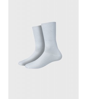 Socks White Fold Down 3pk
