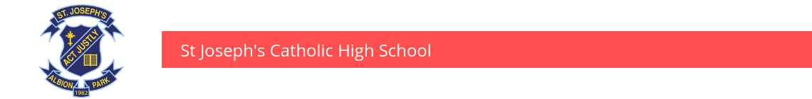 St Joseph's Catholic High School Banner